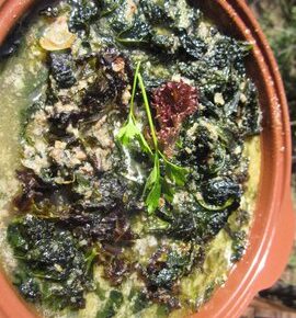 Kale Simmered in Broth